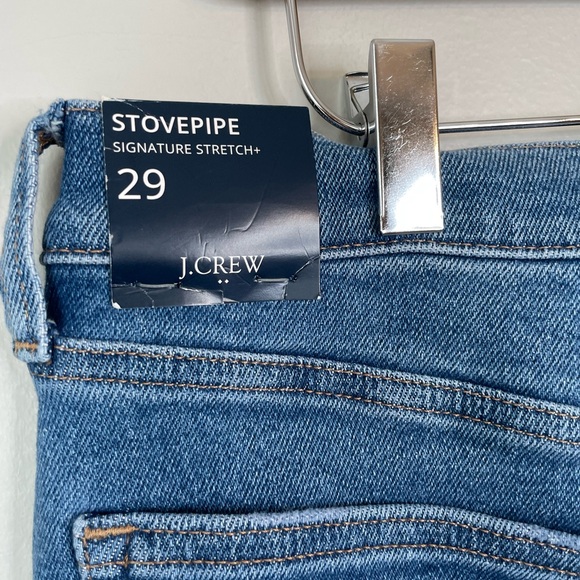 NWT J. Crew Stovepipe straight jean in signature stretch+ - Picture 6 of 8